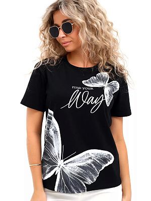 картинка Футболка женская 320 магазин Одежда+ являющийся официальным дистрибьютором в России 